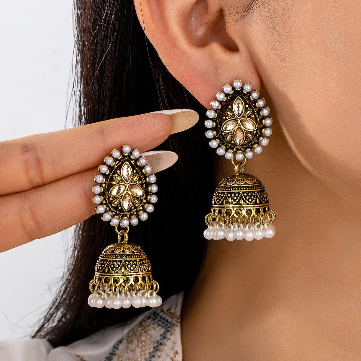 Retro Indian style earrings